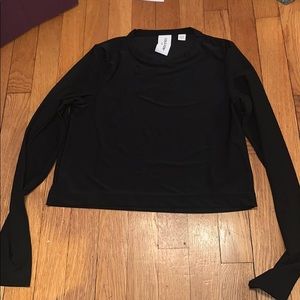 Black crop top